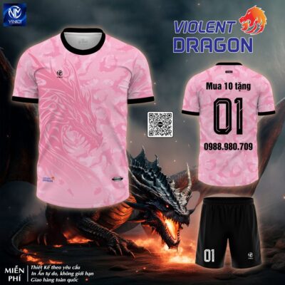 ao-bong-da-khong-logo-thiet-ke-dragon-hong-nhat-dep-nhat