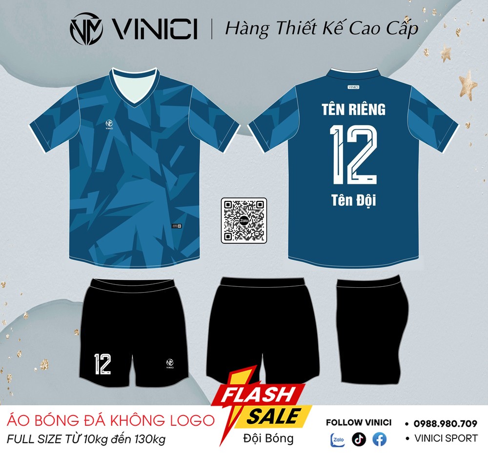 Áo Bóng Đá Thiết Kế BD08008 Màu Xanh Navy Đậm – Mạnh Mẽ Và Hiện Đại