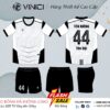 Áo Bóng Đá Thiết Kế BD08034 Màu Trắng Đen Năng Động