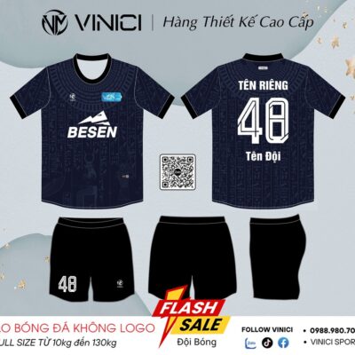 Áo bóng đá VINICI BD08037 – Xanh Navy Thiết Kế Hiện Đại, Cá Tính