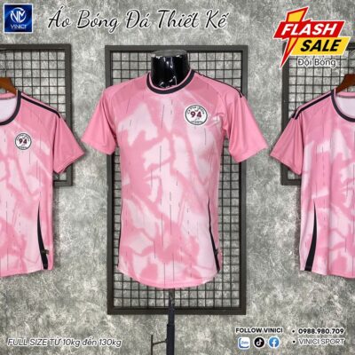 Áo bóng đá thiết kế màu hồng pastel – VINICI SPORT 94