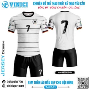 Áo Đấu Tuyển Đức Euro 2020 Màu Trắng Đen - Phong Cách Hiện Đại, Tinh Thần Thể Thao