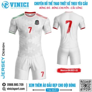 Áo Đấu Mexico SK 2021-22 Phiên Bản Màu Trắng
