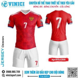 Áo đấu đội tuyển Nga Euro 2020 - Đỏ năng động