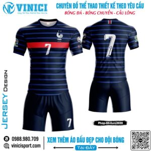 Áo Đội Tuyển Pháp Xanh Navy – Euro 2020 Phiên Bản Giới Hạn