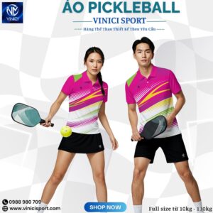 Áo Pickleball Hồng Cánh Sen – VINICI SPORT