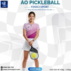 Áo Pickleball Nữ VINICI SPORT Hồng Tím Chuyển Sắc