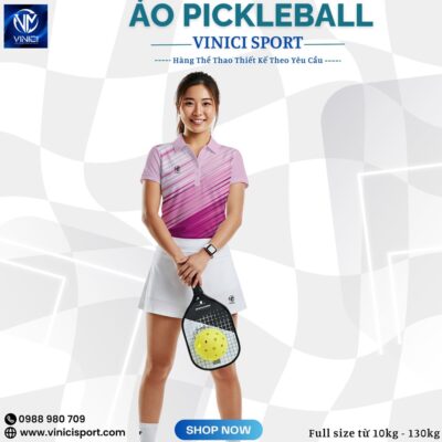 Áo Pickleball Nữ VINICI SPORT Hồng Tím Chuyển Sắc