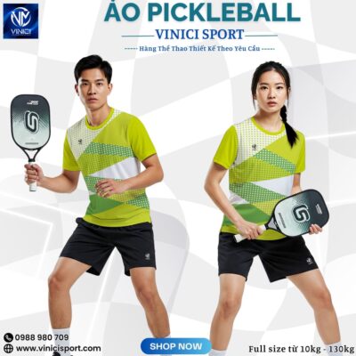 Áo Pickleball Xanh Neon Năng Động – Vinici Sport