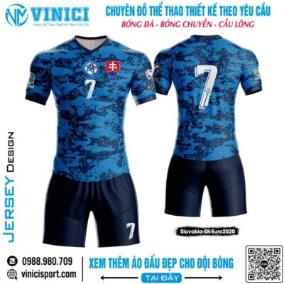 Áo đấu Slovakia SK Euro 2020 – Xanh Dương Năng Động