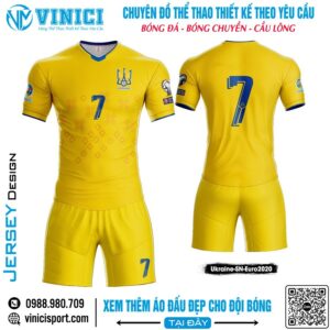 Áo đấu đội tuyển Ukraine Euro 2020 – Vàng chanh năng động