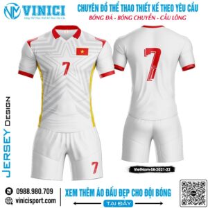 Áo Đấu Thể Thao Việt Nam SK 2021-22 Trắng