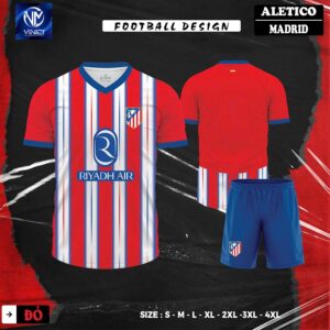 Áo Bóng Đá Atletico Madrid Đỏ Tươi - Thiết Kế Năng Động Cho Fan Cuồng Nhiệt