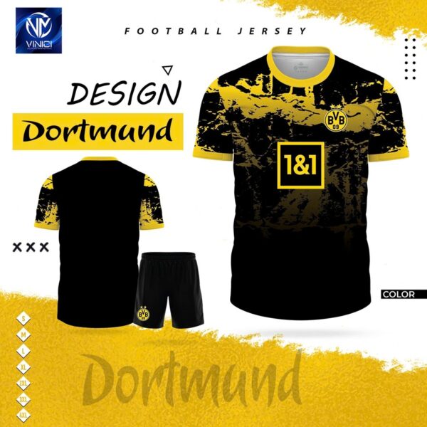 Áo Bóng Đá Dortmund Vàng Đen Graffiti – Năng Động & Cá Tính