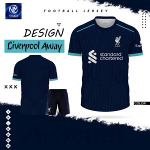 Áo Liverpool Away - Xanh Navy Đậm Trẻ Trung Mạnh Mẽ