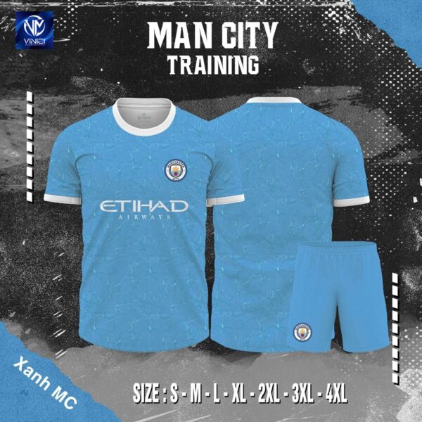 Áo Tập Manchester City Xanh MC Phiên Bản Mới Nhất 2025
