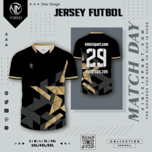 Jersey Star Màu Đen – Áo Bóng Đá Thiết Kế Đẳng Cấp Cho Đội Nhóm