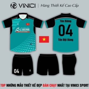 Áo Đấu Thể Thao VINICI Xanh Ngọc - Thiết Kế Cá Tính, Mạnh Mẽ