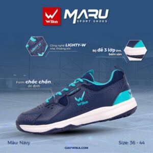 Giày Thể Thao Wika MARU - Xanh Navy Năng Động Và Cá Tính