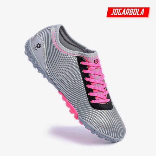 Giày Đá Bóng Jogarbola Racer JG 2223 - Màu Bạc Ánh Kim Cá Tính