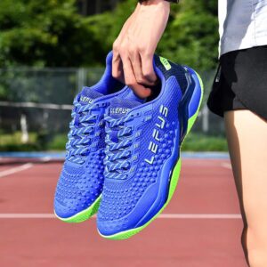 Giày Tennis Cầu Lông LEFUS L036 Xanh Bích Năng Động