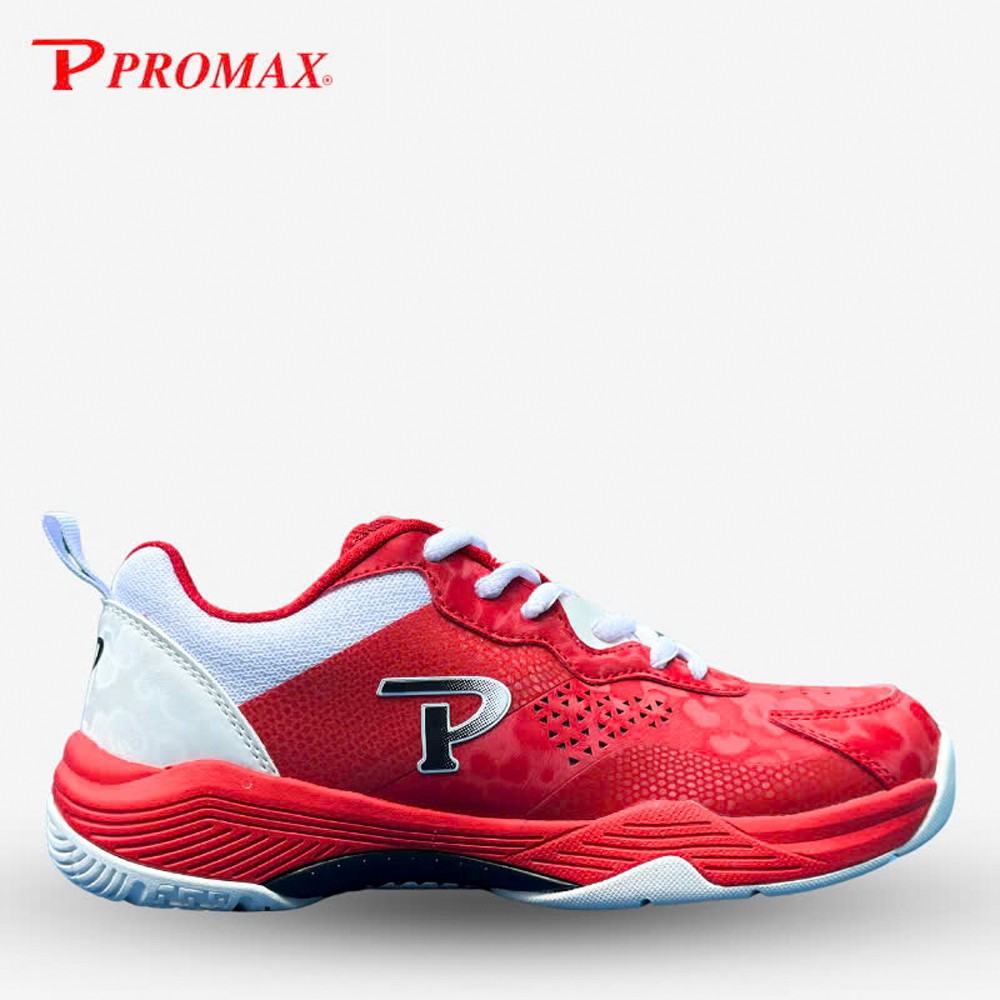 Giày thể thao Promax đỏ tươi với thiết kế thể thao năng động và chất liệu thoáng khí