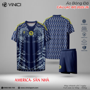 Áo Bóng Đá America Sân Nhà 2025-26 - Xanh Navy