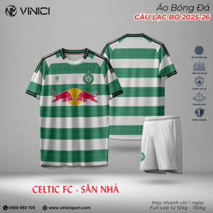 Áo Bóng Đá Celtic FC Sân Nhà 2025-2026 Màu Xanh Truyền Thống