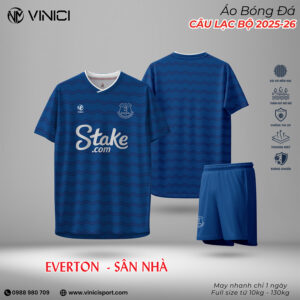 Áo bóng đá Everton sân nhà 2025-26 – Xanh dương truyền thống