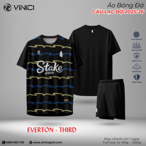 Áo Đấu Everton Third 2025-26 Màu Đen
