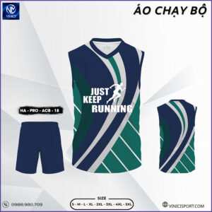 Áo chạy bộ nam HA-PRO-ACB-18 xanh navy – Năng động & bền bỉ