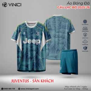 Áo Bóng Đá Juventus Sân Khách 2025-2026 - Xanh Biển Đậm Cá Tính