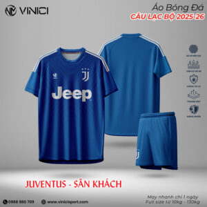 Áo bóng đá Juventus sân khách 2025-2026 xanh dương đậm