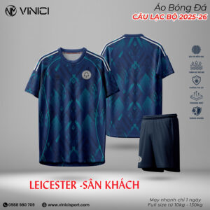 Áo Bóng Đá CLB Leicester Sân Khách 2025–2026 Màu Xanh Navy