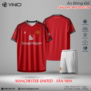 Áo Bóng Đá Manchester United SN1 2025-2026 Màu Đỏ Truyền Thống