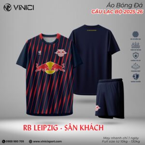 Áo bóng đá RB Leipzig sân khách 2025-26 xanh navy