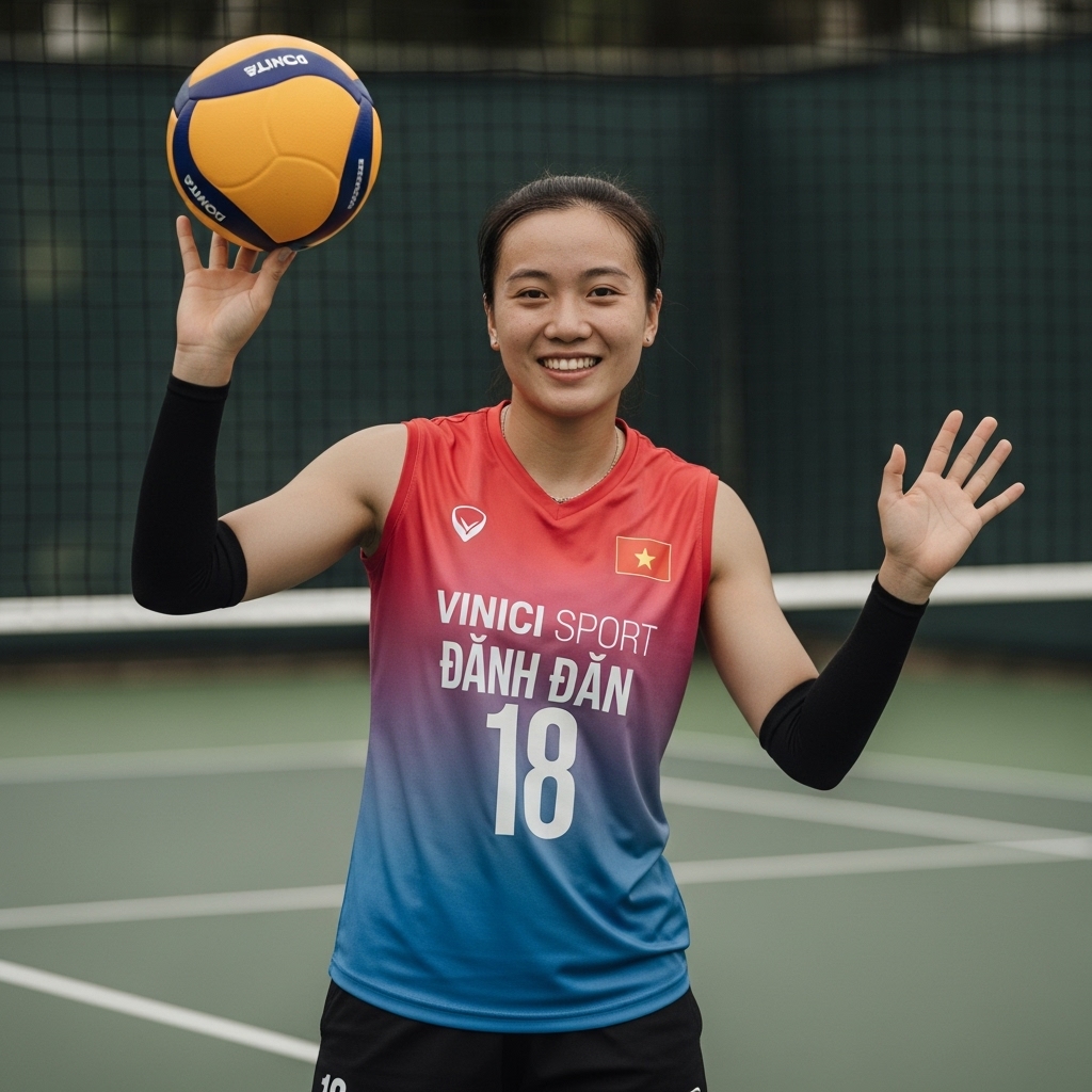 áo bóng chuyền đồng phục clb in số và tên đội