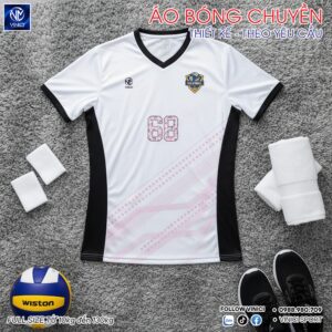 Áo Bóng Chuyền BC02-VNC068-17 Màu Trắng Năng Động