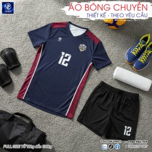 Áo Bóng Chuyền Xanh Navy BC02-VNC068-26