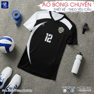 Áo Bóng Chuyền Đen Trắng VINICI SPORT - BC02-VNC068-29