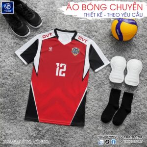 Áo Bóng Chuyền BC02-VNC068 Màu Đỏ Năng Động