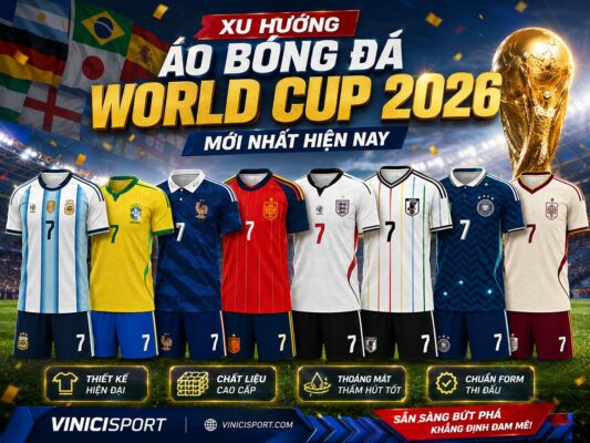 Xu hướng áo bóng đá World Cup 2026 mới nhất hiện nay