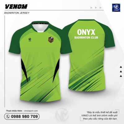 Áo cầu lông Venom xanh lá tại Vinici Sport