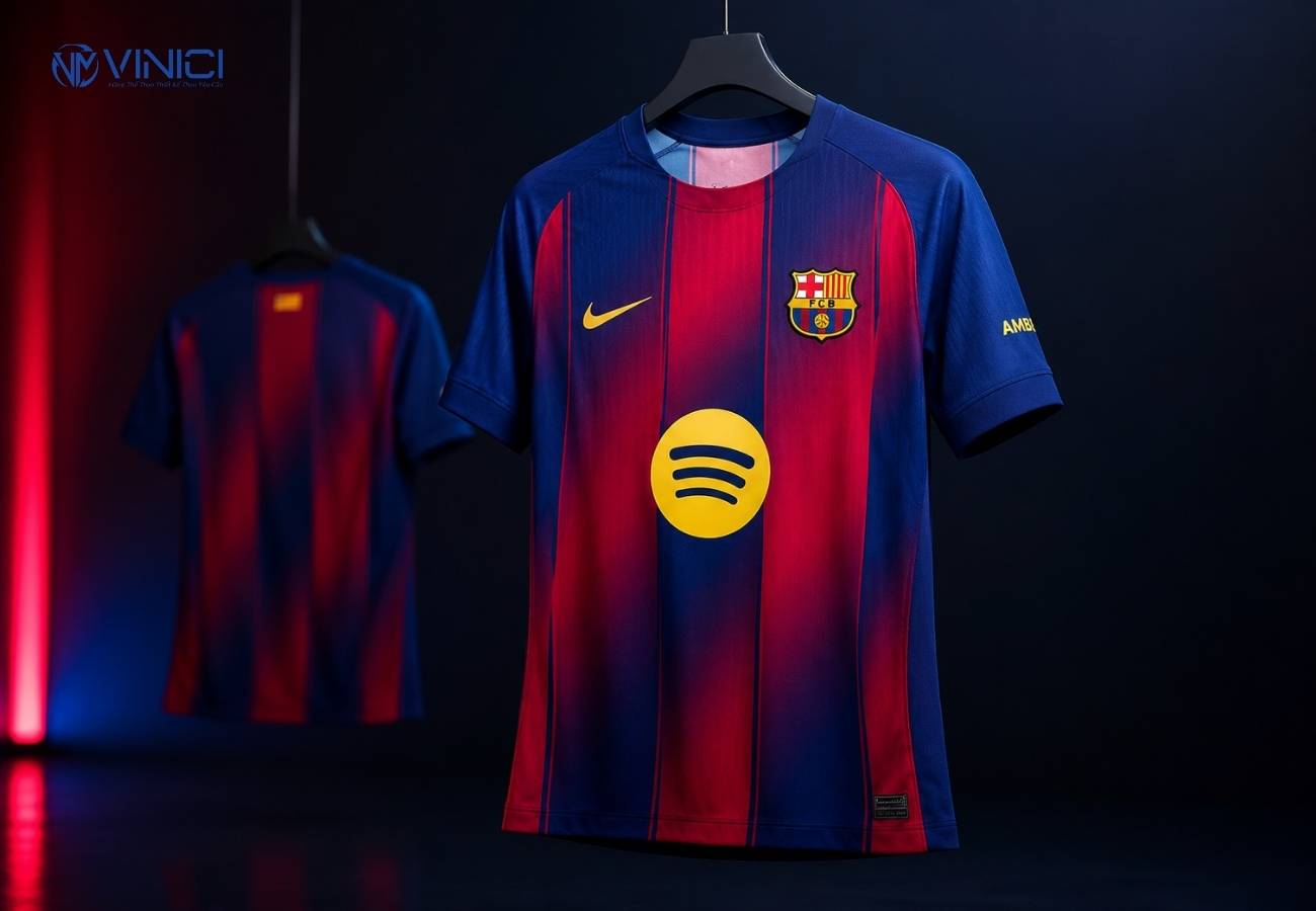 Áo sân nhà Barcelona 2025_26 – Blaugrana hiện đại và giàu bản sắc