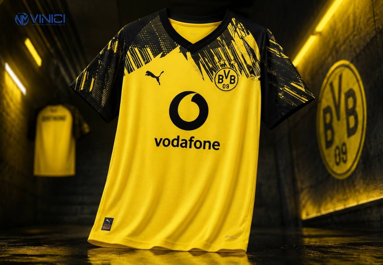 Áo sân nhà Borussia Dortmund 2025_26 – vàng đen bùng nổ