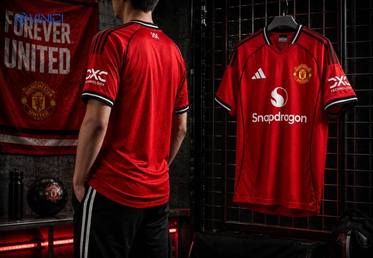 Áo sân nhà Manchester United 2025 – đỏ truyền thống, hiện đại