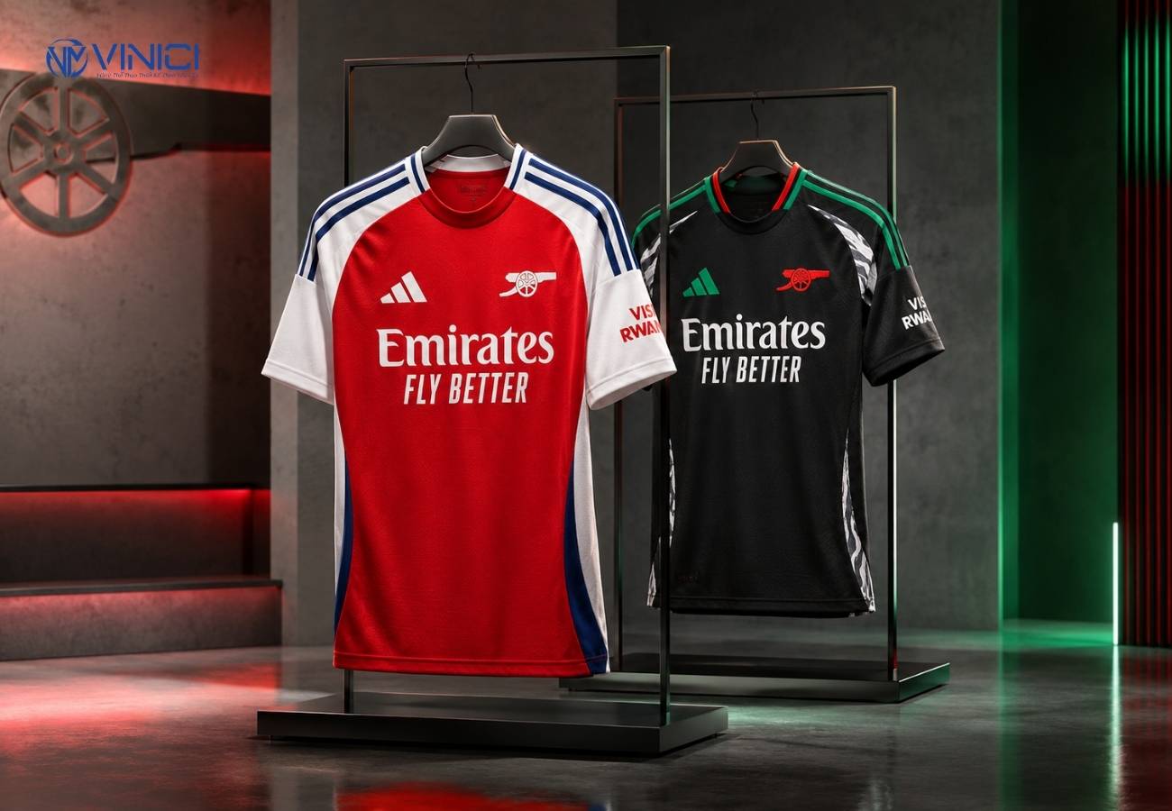 Áo sân nhà_sân khách Arsenal 2024_25 – cổ điển