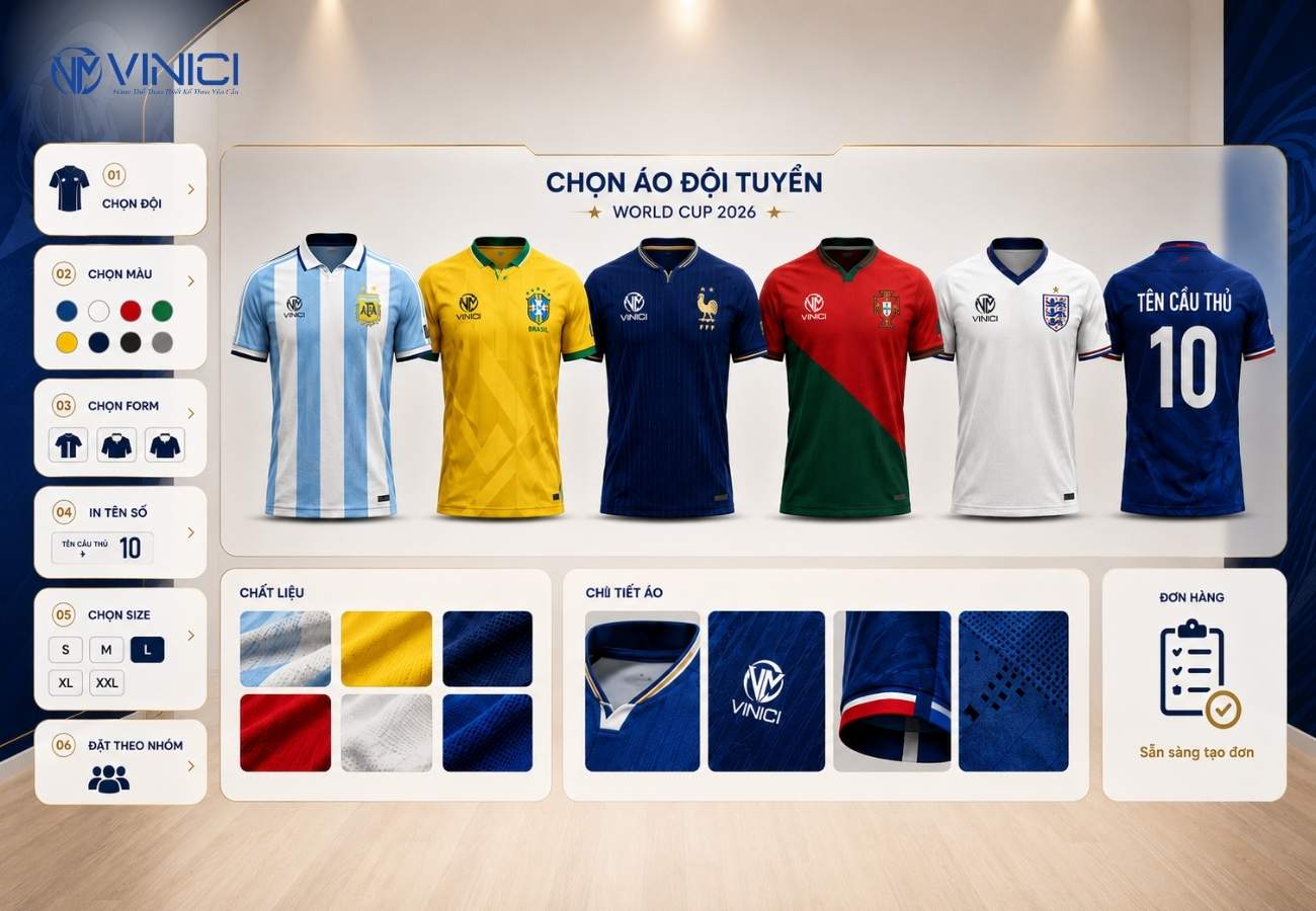 Cách chọn áo đội tuyển đẹp nhất cho mùa World Cup 2026