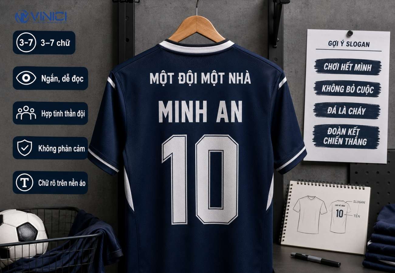 Cách chọn câu in áo đá bóng hay