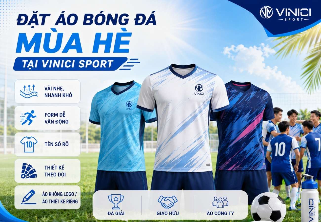 Đặt áo bóng đá mùa hè tại Vinici Sport